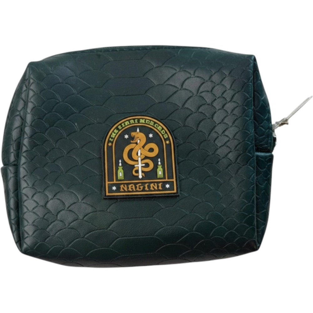 Flawed Gem! Harry Potter Profusion Nagini Snakeskin Emerald Makeup Bag Cosmetic